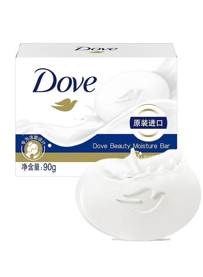 دوف صابون رطوبة الجمال 90 غرام ، صابون تنظيف الوجه والسباحة المرطبة ، لجميع أنواع الجلد - Image 1